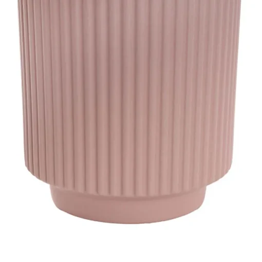 Ceramic Mykonos Muse Vase Matte Blush Pink (14x14x24cmH)