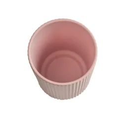 Ceramic Mykonos Muse Vase Matte Blush Pink (14x14x24cmH)