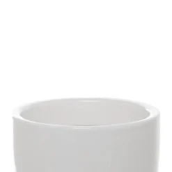 Ceramic Orchid Pot Medium White (14cmDx13.5cmH)