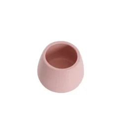 Ceramic Taron Belly Pot Matte Soft Pink (13x10cmH)