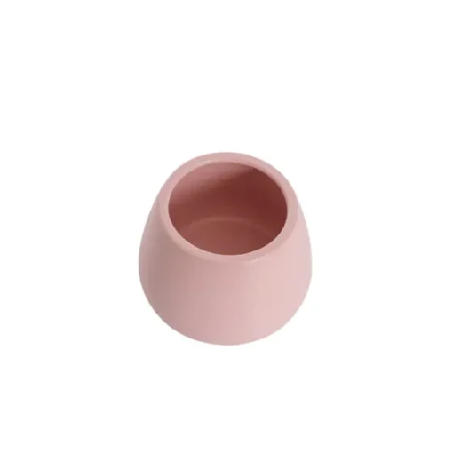 Ceramic Taron Belly Pot Matte Soft Pink (13x10cmH)