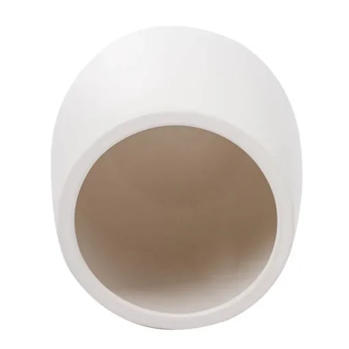 Ceramic Taron Belly Pot Matte White (17.5x20cmH)
