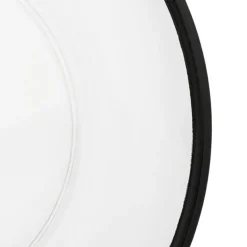 Clear Charger Plate w Black Edge Pack 4 (33cmD)