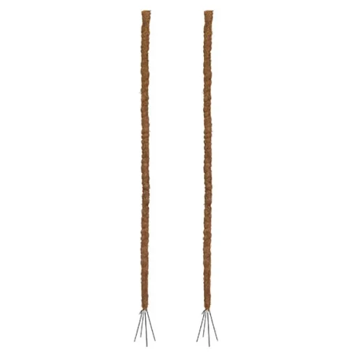 Coconut Fibre Bendable Pole Pack 2 Brown (91.5cmH)