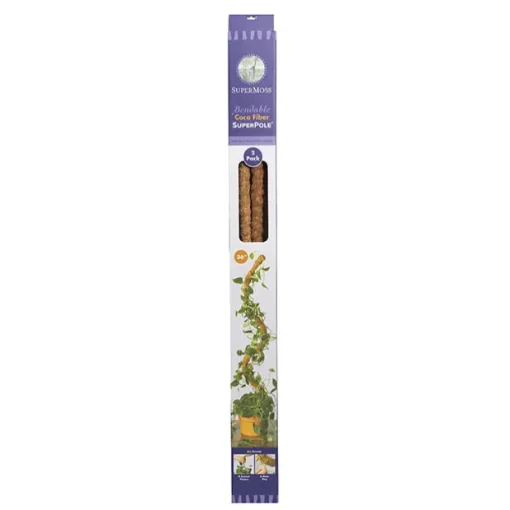 Coconut Fibre Bendable Pole Pack 2 Brown (91.5cmH)