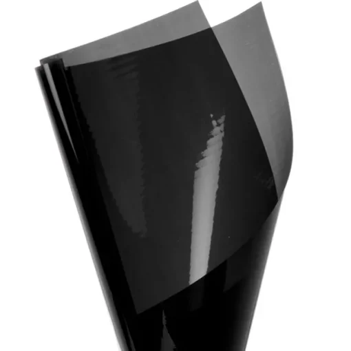 Coloured Cellophane 40 micron Black (50x70cm) Pack 150