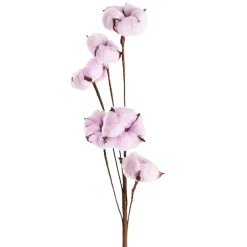 Cotton Branch 6 Heads Soft Purple (Head Size 5cm x 85cmH)