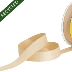 Cotton Ribbon Recycled rPET Material Blush (25mmx25m)