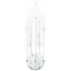 Crystal Candelabra 10 Glass Candle Holders Clear (109cmH)
