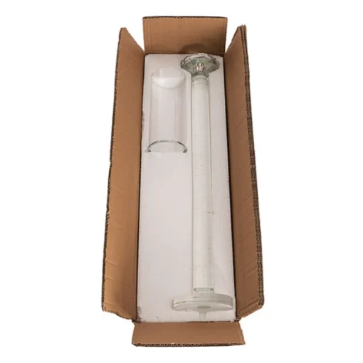 Crystal Glass Cylinder Candle Holder Clear (81cmH)