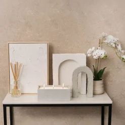 Crystal Natural Candle Sand Wax with 10 Wicks White (300g)