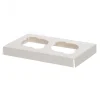 Cupcake Insert Double Cupcakes White (105x175x20mmH)