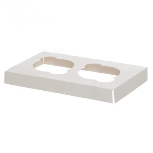 Cupcake Insert Double Cupcakes White (105x175x20mmH)