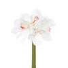 Cymbidium Orchid Bouquet Real Touch 6 Flowers White (25cmH)