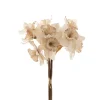 Daffodil Bunch x 9 Heads Nude Beige (40cmH)