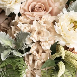 Daffodil Bunch x 9 Heads Nude Beige (40cmH)