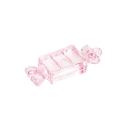 Decoration Acrylic Charms Candy Pack 12 Baby Pink (48x19mm)