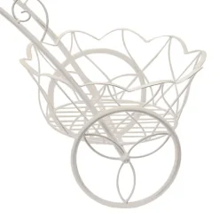 Decorative Bicycle Planter Shelf Display Stand White (62cmH)