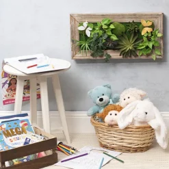Decorative Succulent Arrangement Wall Frame (49.5x24.5x6cm)