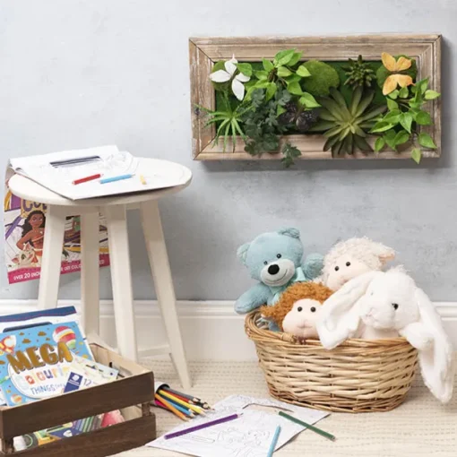 Decorative Succulent Arrangement Wall Frame (49.5x24.5x6cm)