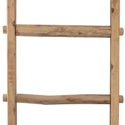 Decorative Wooden Ladder Washed Brown (48x5x193cmH)