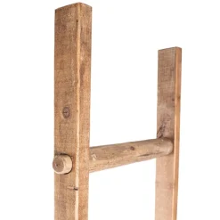 Decorative Wooden Ladder Washed Brown (48x5x193cmH)