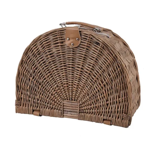 Deluxe 4 Person Picnic Basket Brown (41x31x22cmH)