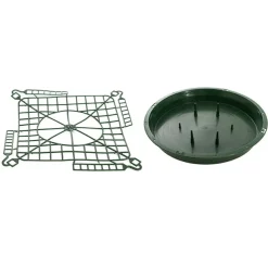 Designer Bowl & Guard Round Bas Pack5 (33Dx3.5cmH) Green