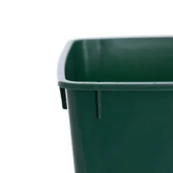 Display Flower Bucket Plastic Square 4L Green (16x16x26cmH)