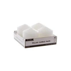 Dome Pillar Event Candle Pack 4 36 HRS White (7x7.5cmH)