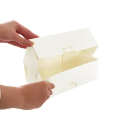 2-Donut Baked Goods Window Box White (198x98x70mmH)