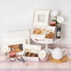 2-Donut Baked Goods Window Box White (198x98x70mmH)