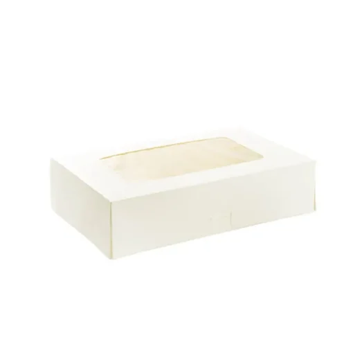 Donut Half Dozen Baked Goods Window Box White(277x183x70mmH)