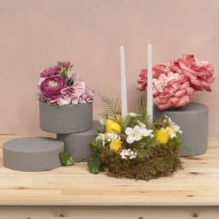 Dry Strass Floral Foam IDEAL Cake Cylinder (17Dx7.5cmH)