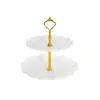Elegant 2 Tier Cake Stand White (23cmH)