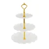 Elegant 3 Tier Cake Stand White (34cmH)