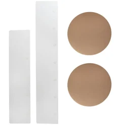 Elite Foldable Paper Plinth Set 2 White (31Dx70cmH & 90cmH)