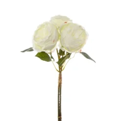 English Garden Rose Bouquet White (35cmH)