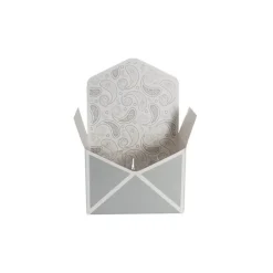 Envelope Flower Box Small Paisley Sage Pk5 (15.5Lx8Dx11cmH)