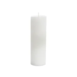 Event Flat Top Pillar Candle 78HR White (7x15cmH)
