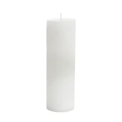 Event Flat Top Pillar Candle 100HR White (7x20cmH)