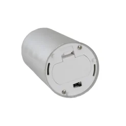 Event LED Trueflame Flickering Pillar Candle Chrome 5DX21cmH