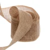 Faux Jute Ribbon Sewn Edge Natural (50mmx10m)