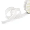 Faux Linen Ribbon with Scalloped Edge Bright White(25mmx10m)