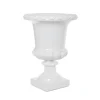 Fibreglass Classic Urn Gloss White (38cmDx50cmH)