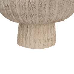 Fibreglass Compote Planter Limestone Nude (39cmDx25cmH)
