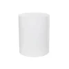 Fibreglass Plinth Round Gloss White (33cmDx41cmH)
