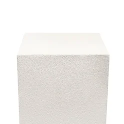 Fibreglass Plinth Square Limestone White (33x33x90cmH)