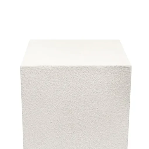 Fibreglass Plinth Square Limestone White (33x33x90cmH)