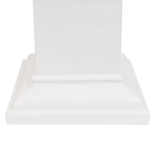 Fibreglass Square Pedestal Gloss White (46x46x83cmH)